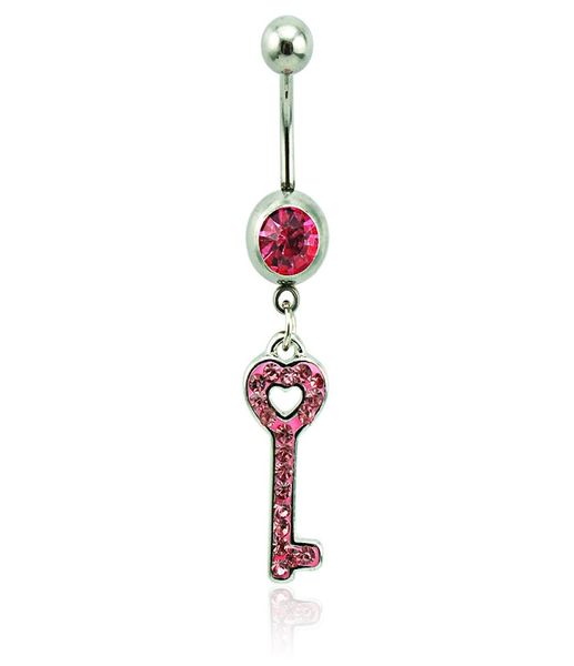 body piercing fashion belly button rings 316l stainless steel barbells pink rhinestone keys navel piercing jewelry3914505, Silver
body piercing fashion belly button rings 316l stainless steel barbells pink rhinestone keys navel piercing jewelry3914505, Silver