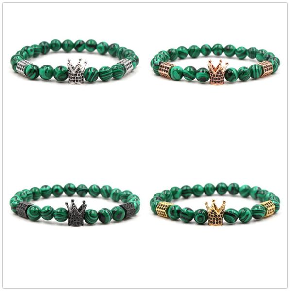 4 colors 10mm zircon crown charms green peacock stone beads bracelet silver gold rose gold yoga pulseira feminina buddha jewelry2320047, Black
4 colors 10mm zircon crown charms green peacock stone beads bracelet silver gold rose gold yoga pulseira feminina buddha jewelry2320047, Black