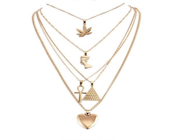 gold multilayer necklace maple leaf pharaoh pyramid heart necklaces wrap pendant stackings4678594, Silver
gold multilayer necklace maple leaf pharaoh pyramid heart necklaces wrap pendant stackings4678594, Silver