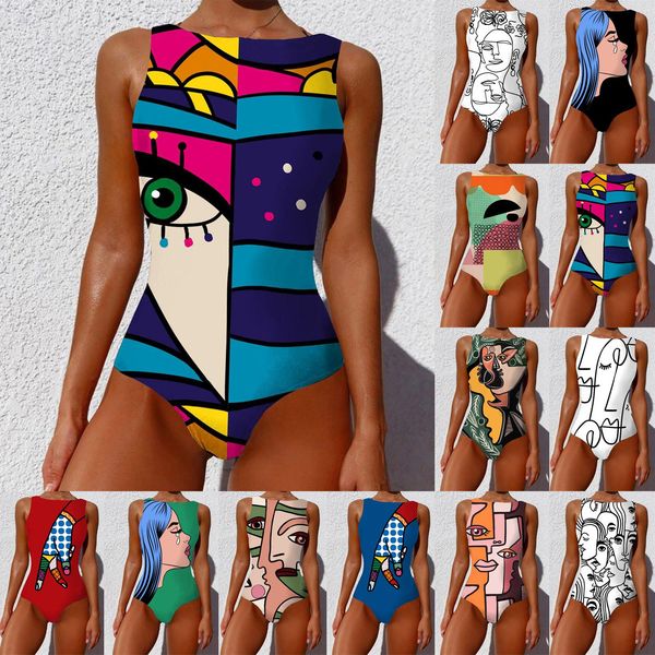 pants one piece print bikini summer fashion women's sleeveless temperament brazilian beachwear swimsuit bathing suit, White
pants one piece print bikini summer fashion women's sleeveless temperament brazilian beachwear swimsuit bathing suit, White