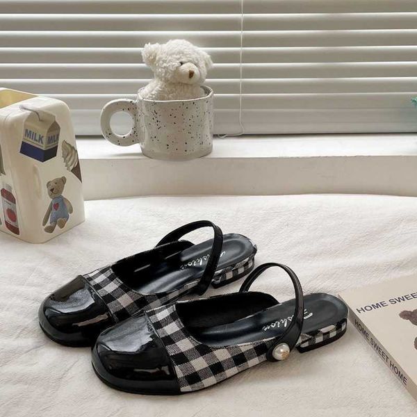 mueller french style small fragrant headband half slippers for women 2023 new summer wear low heel flat sole sandals, Black
mueller french style small fragrant headband half slippers for women 2023 new summer wear low heel flat sole sandals, Black