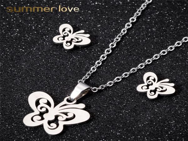 stainless steel butterfly pendant necklace stud earring set for women girls link chain earring lovely silver gold jew6060711
stainless steel butterfly pendant necklace stud earring set for women girls link chain earring lovely silver gold jew6060711