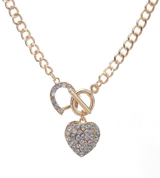 woman link chain bling rhinestone toggle clasp heart romantic love pendant short necklace for women gift iced out pendant jewelry6912117, Silver
woman link chain bling rhinestone toggle clasp heart romantic love pendant short necklace for women gift iced out pendant jewelry6912117, Silver