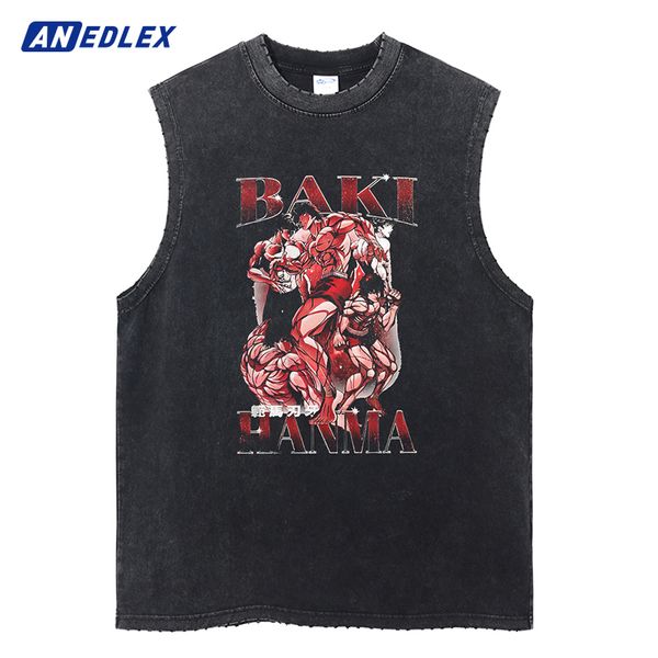 men's tshirts harajuku streetwear washed anime print tank fashion ripped casual vest men summer sleeveless cotton vintage tee 230707, White;black
men's tshirts harajuku streetwear washed anime print tank fashion ripped casual vest men summer sleeveless cotton vintage tee 230707, White;black