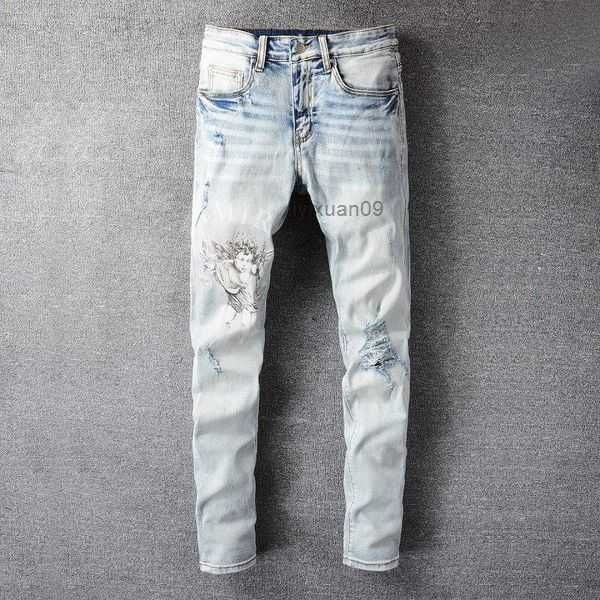 designer ami mans jeans european purple for mens quilting ripped trend brand vintage pant fold slim skinny masculina toursers sstraight pant, Blue
designer ami mans jeans european purple for mens quilting ripped trend brand vintage pant fold slim skinny masculina toursers sstraight pant, Blue