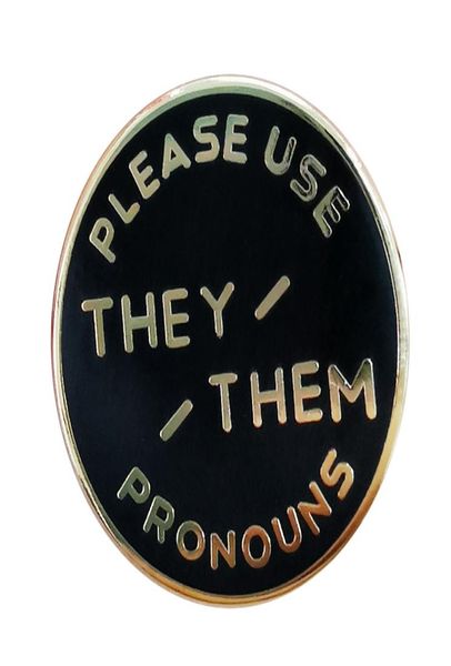 please use they them pronouns pin tell people your preferred pronouns without saying a word9595609, Gray
please use they them pronouns pin tell people your preferred pronouns without saying a word9595609, Gray