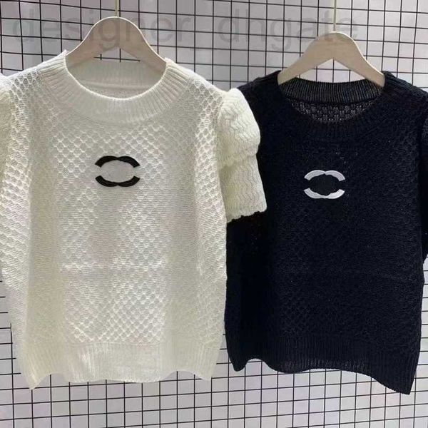women's knits & tees designer designer plaid hollowed ice silk knitted t-shirt fashion alphabet embroidered crewneck short sleeve 2vs2, White
women's knits & tees designer designer plaid hollowed ice silk knitted t-shirt fashion alphabet embroidered crewneck short sleeve 2vs2, White