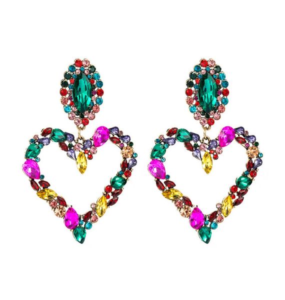 women dangles heart stud earrings colorful baroque iced out bling rhinestone girls big statement street party fashion brand drop e1728693, Silver
women dangles heart stud earrings colorful baroque iced out bling rhinestone girls big statement street party fashion brand drop e1728693, Silver