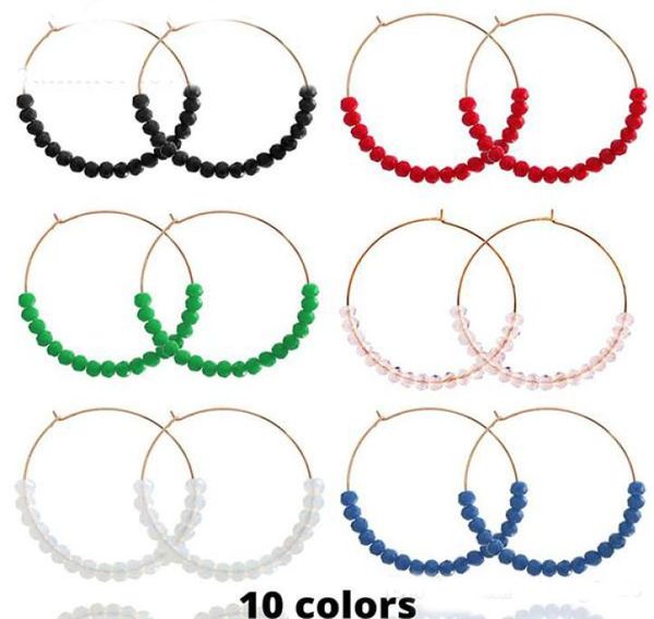 2020 new trendy handmade glass beaded drop dangle earrings round gold alloy hoop earrings fashion jewelry gift for women6164885, Silver
2020 new trendy handmade glass beaded drop dangle earrings round gold alloy hoop earrings fashion jewelry gift for women6164885, Silver