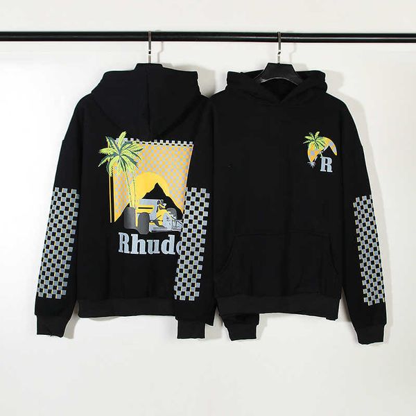 men's hoodies sweatshirts rhude summer coconut tree plaid print loose relaxed autumn/winter hoodie for men and womenimre, Black
men's hoodies sweatshirts rhude summer coconut tree plaid print loose relaxed autumn/winter hoodie for men and womenimre, Black