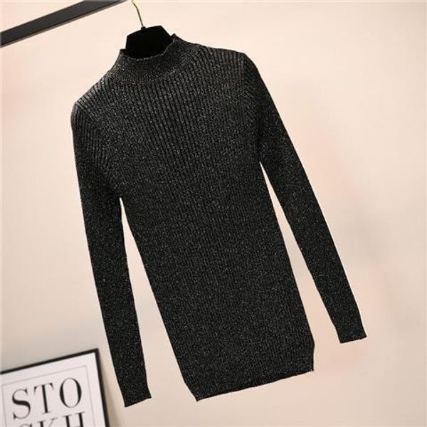 sweaters 500g winter glitter turtleneck thick knitted pullover women long sleeve shiny warm sweater shirt female, White;black
sweaters 500g winter glitter turtleneck thick knitted pullover women long sleeve shiny warm sweater shirt female, White;black