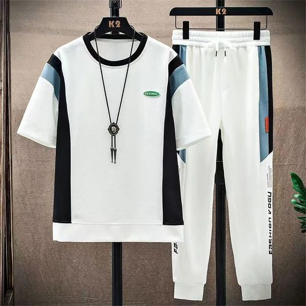 mens tracksuits summer waffle casual short sleeve set fashion brand youth junior high school student cool sports pants 230707, Gray
mens tracksuits summer waffle casual short sleeve set fashion brand youth junior high school student cool sports pants 230707, Gray
