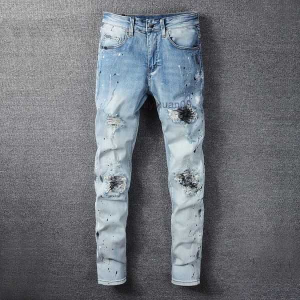 designer ami mans jeans european purple for mens quilting ripped trend brand vintage pant fold slim skinny masculina toursers sstraight pant, Blue
designer ami mans jeans european purple for mens quilting ripped trend brand vintage pant fold slim skinny masculina toursers sstraight pant, Blue