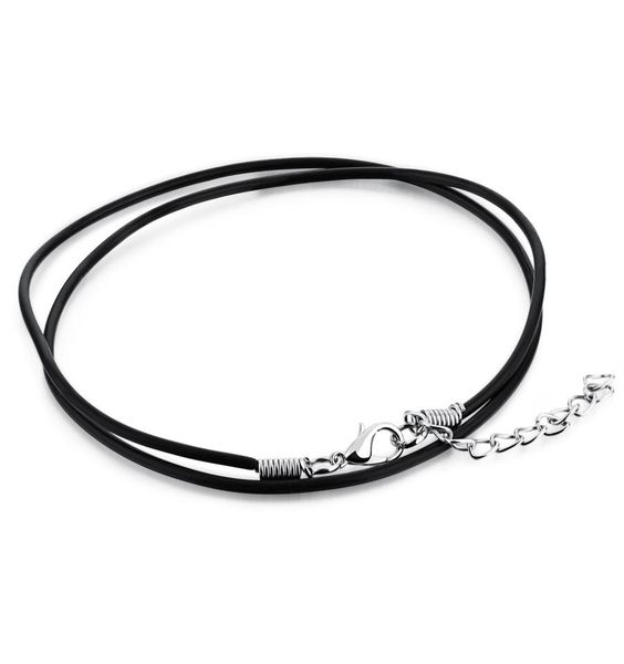 who mens women black leather cord necklace rope chain with stainless steel extend chain adjustable1789451, Silver
who mens women black leather cord necklace rope chain with stainless steel extend chain adjustable1789451, Silver