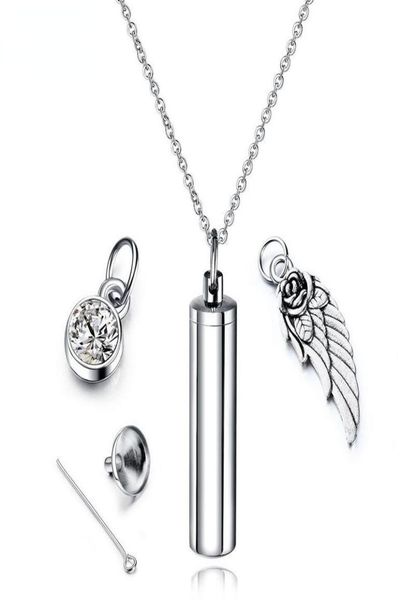 stainless steel urn ashes cylinder vial pendant necklace charm memorial jewelry cremation perfume holder keepsake jewellery3455384, Silver
stainless steel urn ashes cylinder vial pendant necklace charm memorial jewelry cremation perfume holder keepsake jewellery3455384, Silver