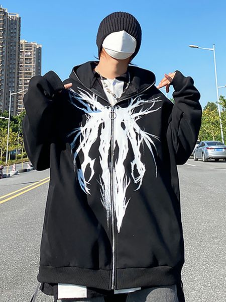 men's hoodies sweatshirts anime oversized hoodie clothing goth hip hop print harajuku sweatshirt zip up women kawaii hooded y2k clothes, Black
men's hoodies sweatshirts anime oversized hoodie clothing goth hip hop print harajuku sweatshirt zip up women kawaii hooded y2k clothes, Black