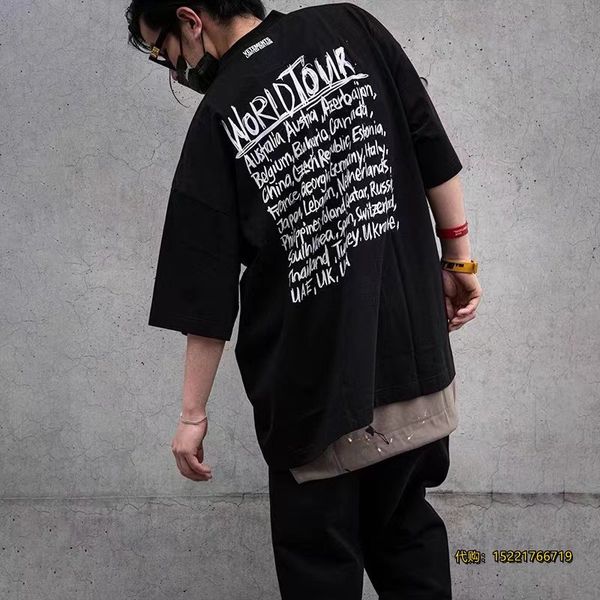 2023ss fashion brand vtm oversized t-shirt letter graffiti print loose women's washed cotton t-shirt, White;black
2023ss fashion brand vtm oversized t-shirt letter graffiti print loose women's washed cotton t-shirt, White;black