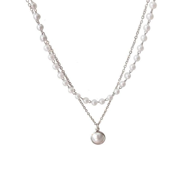 fashion korean imitation pearl pendant necklaces bracelet simple sweet and lovely double bead chains short clavicle chain temperam3874818, Silver
fashion korean imitation pearl pendant necklaces bracelet simple sweet and lovely double bead chains short clavicle chain temperam3874818, Silver