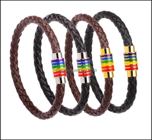jewelry genuine leather rainbow lgbt sign charm wrap bracelets for women men gay lesbian stainless steel magnetic buckle bangle wr8757217, Golden;silver
jewelry genuine leather rainbow lgbt sign charm wrap bracelets for women men gay lesbian stainless steel magnetic buckle bangle wr8757217, Golden;silver