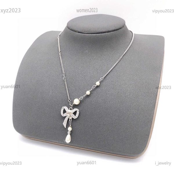 designer women pendant necklaces fashion pearl chain jewelry diamond bowknot pendant necklace #including box preferred gift, Silver
designer women pendant necklaces fashion pearl chain jewelry diamond bowknot pendant necklace #including box preferred gift, Silver
