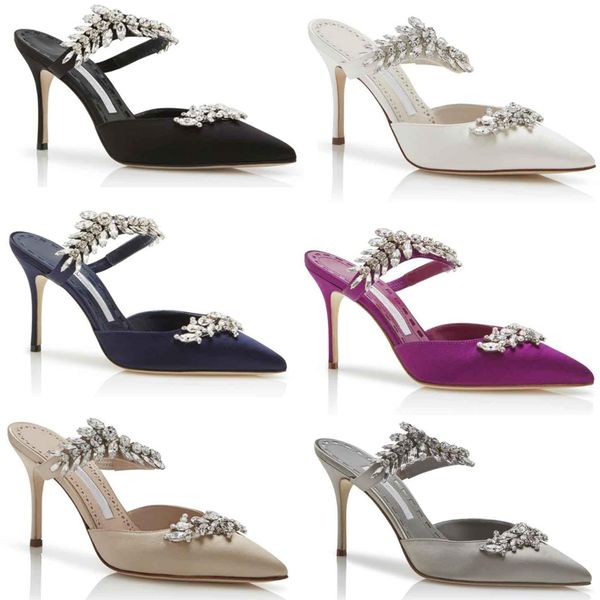 brand women pump slipper slide sandals strass high heel shoes blahniks lurum 90mm crystal-embellished satin mules pointed toe party wedding, Black
brand women pump slipper slide sandals strass high heel shoes blahniks lurum 90mm crystal-embellished satin mules pointed toe party wedding, Black