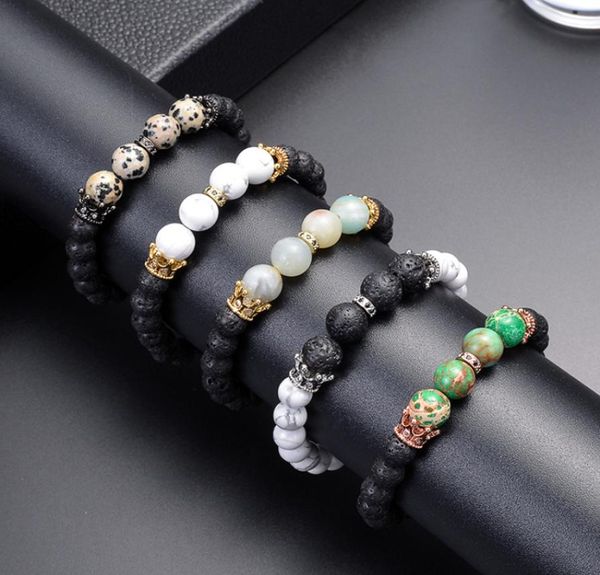 natural white turquoise lava volcanic stone couple bracelet copper crown microinlay zircon beaded bracelet jewelry accessories wh8789195, Black
natural white turquoise lava volcanic stone couple bracelet copper crown microinlay zircon beaded bracelet jewelry accessories wh8789195, Black