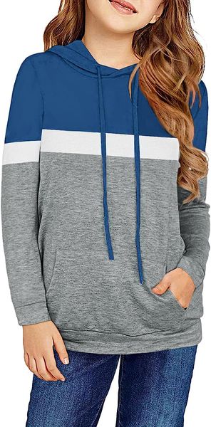 cute girls hoodies color block sweatshirt long sleeve shirts lightweight hoodie drawstring pullover, Black
cute girls hoodies color block sweatshirt long sleeve shirts lightweight hoodie drawstring pullover, Black