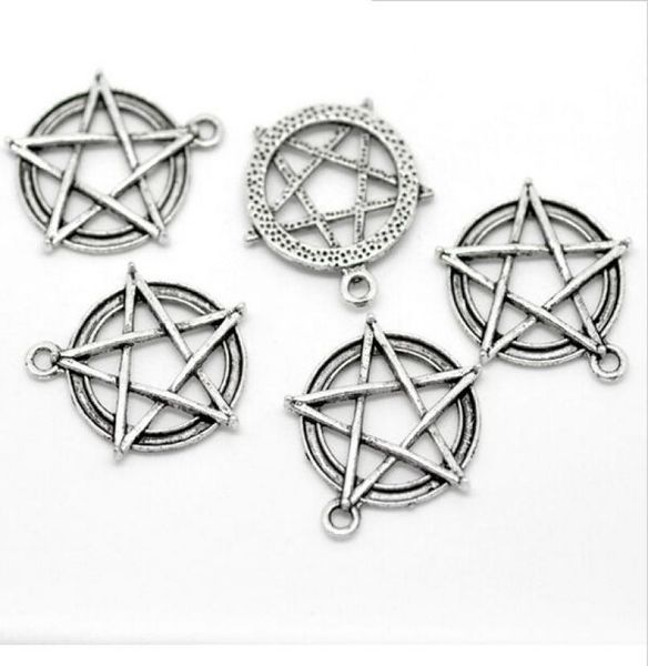 100pcslot metal zinc alloy pentagram charms star charms antique silver for diy jewelry pendant charms making finding 30x28mm2777917, Bronze;silver
100pcslot metal zinc alloy pentagram charms star charms antique silver for diy jewelry pendant charms making finding 30x28mm2777917, Bronze;silver