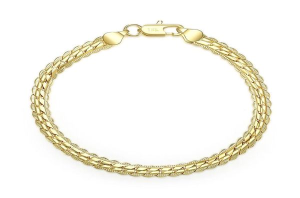 wholesale 18k real gold plated 5mm chain bracelet & bangles length 20cm fashion jewelry for men and women 743222, Black
wholesale 18k real gold plated 5mm chain bracelet & bangles length 20cm fashion jewelry for men and women 743222, Black