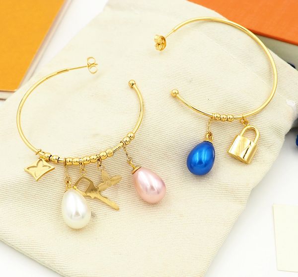 delicate women's hoop earrings designer tricolor shellfish gold plated large hoop earrings wedding anniversary jewelry gift for wife, Golden;silver
delicate women's hoop earrings designer tricolor shellfish gold plated large hoop earrings wedding anniversary jewelry gift for wife, Golden;silver