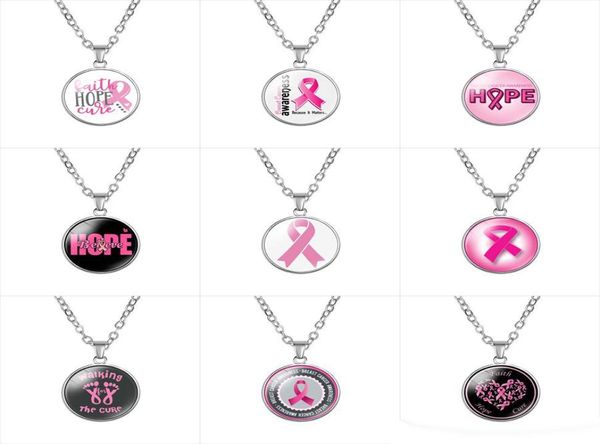 breast cancer awareness pink ribbon necklaces for women glass faith hope cure believe letter pendant chains fashion jewelry in bul1563727, Silver
breast cancer awareness pink ribbon necklaces for women glass faith hope cure believe letter pendant chains fashion jewelry in bul1563727, Silver