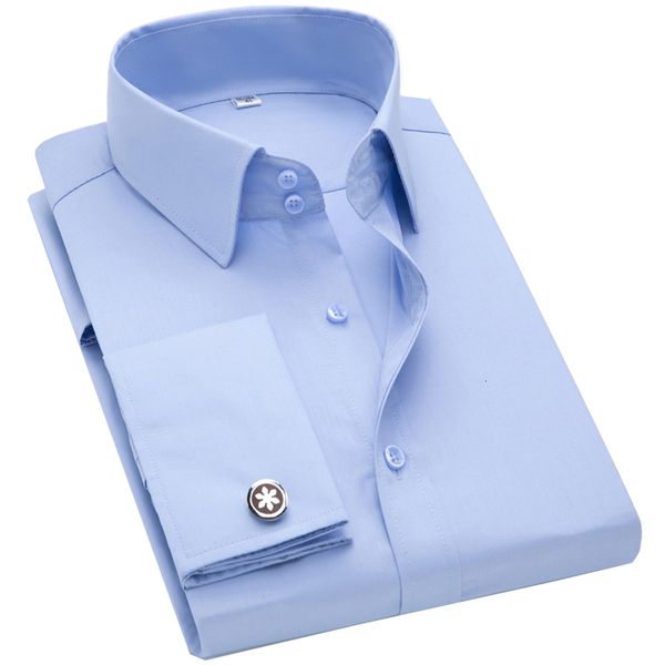 men's dress shirts french cuff long sleeve tuxedo shirt regular fit male social wedding evening with cufflinks 230707, White;black
men's dress shirts french cuff long sleeve tuxedo shirt regular fit male social wedding evening with cufflinks 230707, White;black