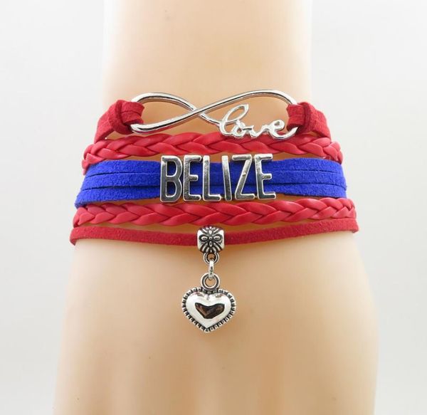 infinity love belize bracelet heart charm belize national flag bracelets bangles for woman and man jewelry8830552, Golden;silver
infinity love belize bracelet heart charm belize national flag bracelets bangles for woman and man jewelry8830552, Golden;silver