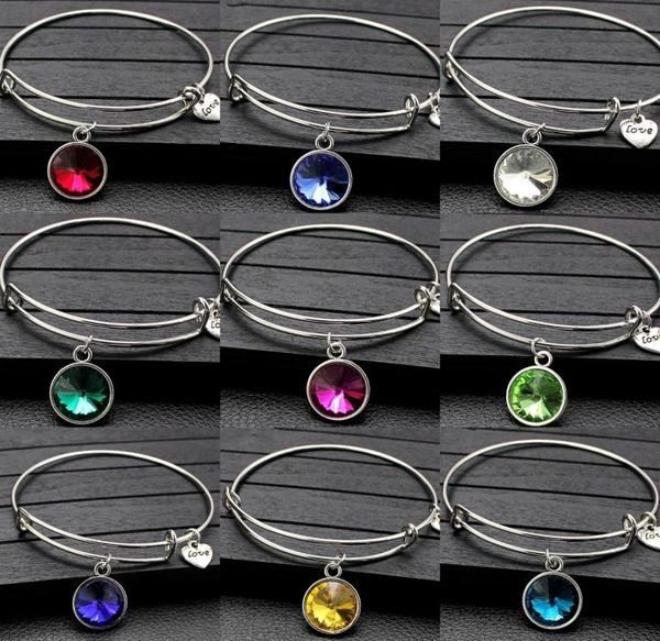12colors birthday stone crystal pendant bracelet alloy rhinestone push pull round hand ring heart love charm adjustable women jewe6641602, Golden;silver
12colors birthday stone crystal pendant bracelet alloy rhinestone push pull round hand ring heart love charm adjustable women jewe6641602, Golden;silver