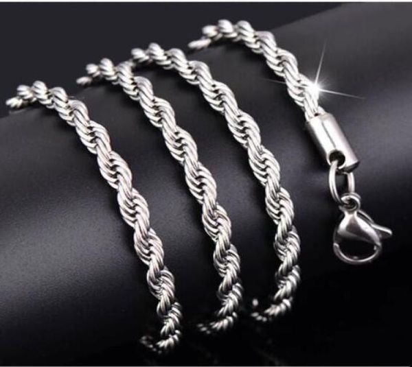 chains necklace silver stainless steel women039s rope chain necklace fashion jewelry1815097
chains necklace silver stainless steel women039s rope chain necklace fashion jewelry1815097