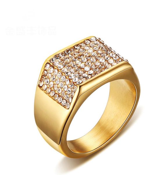 fashion men rings gold plated stainless steel ring with crystals setting luxury jewelry ring for men4173509, Golden;silver
fashion men rings gold plated stainless steel ring with crystals setting luxury jewelry ring for men4173509, Golden;silver