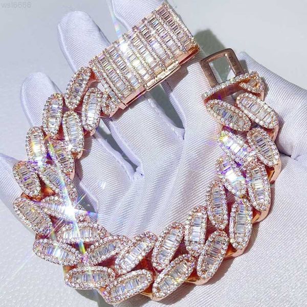 Guangzhou Shining Jewelry 20MM Rose Gold Plated Solid Silver Miami Iced Out Moissanite Cuban Bracelet
Guangzhou Shining Jewelry 20MM Rose Gold Plated Solid Silver Miami Iced Out Moissanite Cuban Bracelet