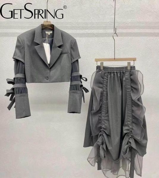 dress getspring women suit blzaer skirt set single button short blazer coat high waist loose casual skirts two piece sets spring 2023, White
dress getspring women suit blzaer skirt set single button short blazer coat high waist loose casual skirts two piece sets spring 2023, White