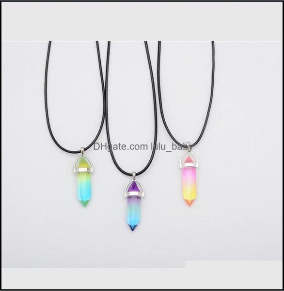 pendant necklaces pendants jewelry natural glass mticolored hexagonal column healing crystal chakra stone necklace for women drop 8725639, Silver
pendant necklaces pendants jewelry natural glass mticolored hexagonal column healing crystal chakra stone necklace for women drop 8725639, Silver