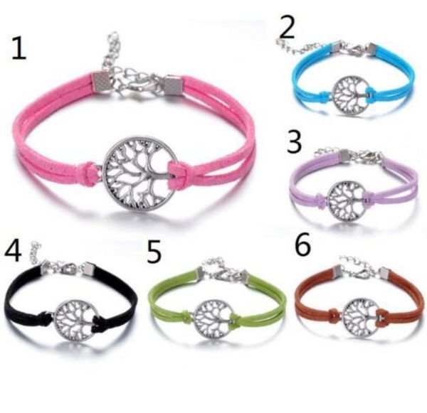 vintage silver life tree charms bracelet bangle for men women mixed color velvet rope friendship cuff bracelets jewelry gift acces6985061, Golden;silver
vintage silver life tree charms bracelet bangle for men women mixed color velvet rope friendship cuff bracelets jewelry gift acces6985061, Golden;silver