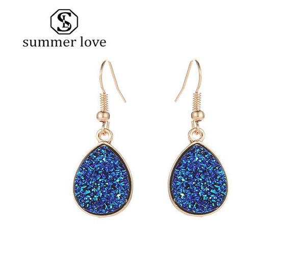 new arrival pink green white blue resin druzy stone dangle earring for women girls gold hook earring fashion jewelry gift4009587, Silver
new arrival pink green white blue resin druzy stone dangle earring for women girls gold hook earring fashion jewelry gift4009587, Silver