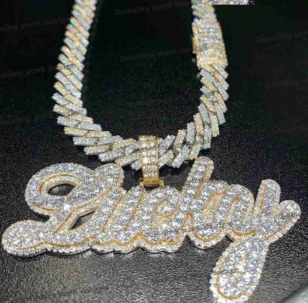 latest custom made letter hip hop full iced out s925 gold moissanite diamond letter pendant necklaces, Silver
latest custom made letter hip hop full iced out s925 gold moissanite diamond letter pendant necklaces, Silver
