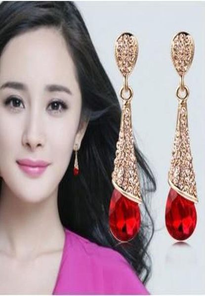 elegant womens crystal teardrop earrings optional color gold plated wedding jewelry hanging earrings dangle stud earrings2364420, Silver
elegant womens crystal teardrop earrings optional color gold plated wedding jewelry hanging earrings dangle stud earrings2364420, Silver
