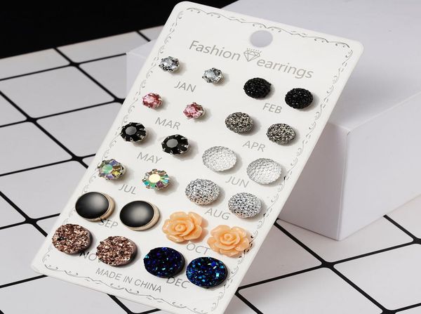 fashion stud earrings for women assorted crystals druzy resin stone round earring set7463364, Golden;silver
fashion stud earrings for women assorted crystals druzy resin stone round earring set7463364, Golden;silver