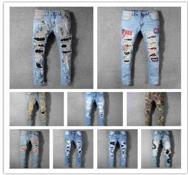 tide pleated hole slim feet slightly elastic mens pants stretch slim jeans fashion brand trousers4124044, Blue
tide pleated hole slim feet slightly elastic mens pants stretch slim jeans fashion brand trousers4124044, Blue