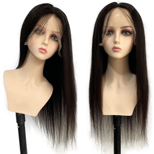 4*4inch silk full lace wig human hair transparent lace with combs and straps, Black
4*4inch silk full lace wig human hair transparent lace with combs and straps, Black