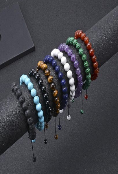 8mm natural stone howlite amethyst tiger eye rose quartz bead bracelet braid adjustable bracelets for women fashion jewelry will a5078050, Black
8mm natural stone howlite amethyst tiger eye rose quartz bead bracelet braid adjustable bracelets for women fashion jewelry will a5078050, Black