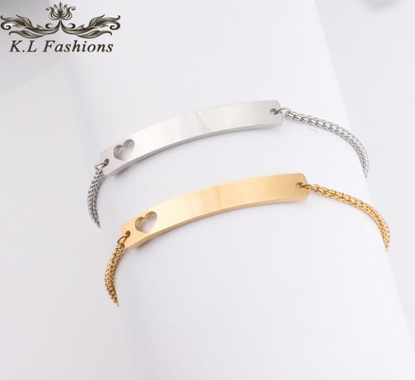 trendy love heart stainless steel bracelet can custom by yourself gold silver charm bracelets blank bar bracelet for women jewelry6299106, Black
trendy love heart stainless steel bracelet can custom by yourself gold silver charm bracelets blank bar bracelet for women jewelry6299106, Black