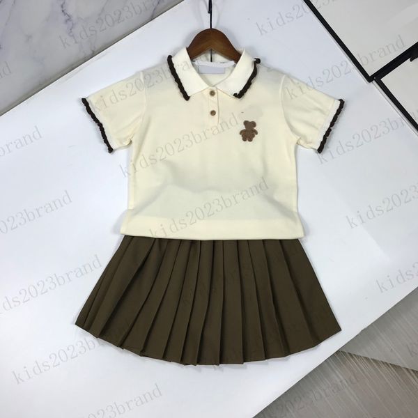 2023 brand designer girls skirts sets polo t shirts with pleated skirts two pieces sets soft cotton half skirts summer girls fashion t-shirt, White
2023 brand designer girls skirts sets polo t shirts with pleated skirts two pieces sets soft cotton half skirts summer girls fashion t-shirt, White