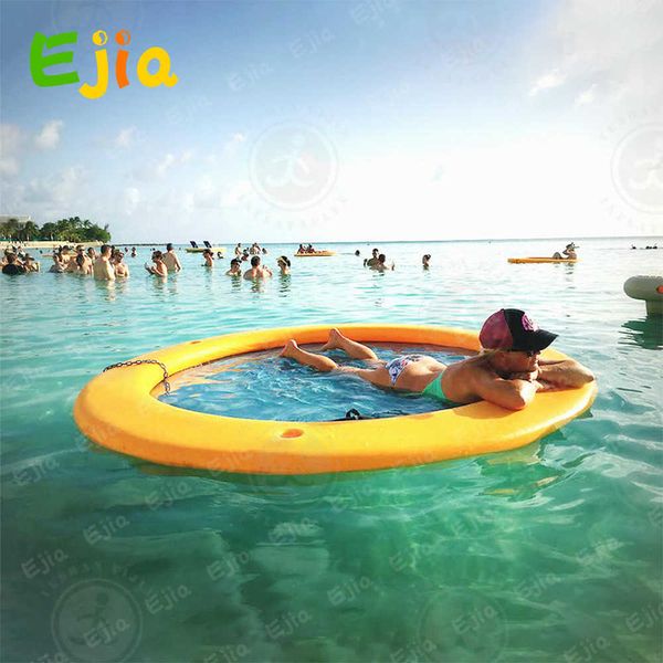 oem 2.4m circular hammock with mesh center inflatable water floating air bed swimming pool hammock floating platform mat
oem 2.4m circular hammock with mesh center inflatable water floating air bed swimming pool hammock floating platform mat